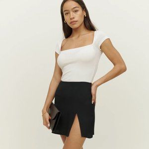 Reformation Margot Skirt in Black Size 4